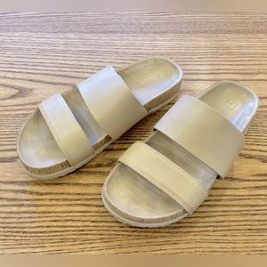 Leather Vince slides